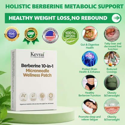 Doctor Recommended 🌟 | Kevrai® Berberine 10-in-1 Nano Microneedle Patch | ✅ 🥈🥈*R