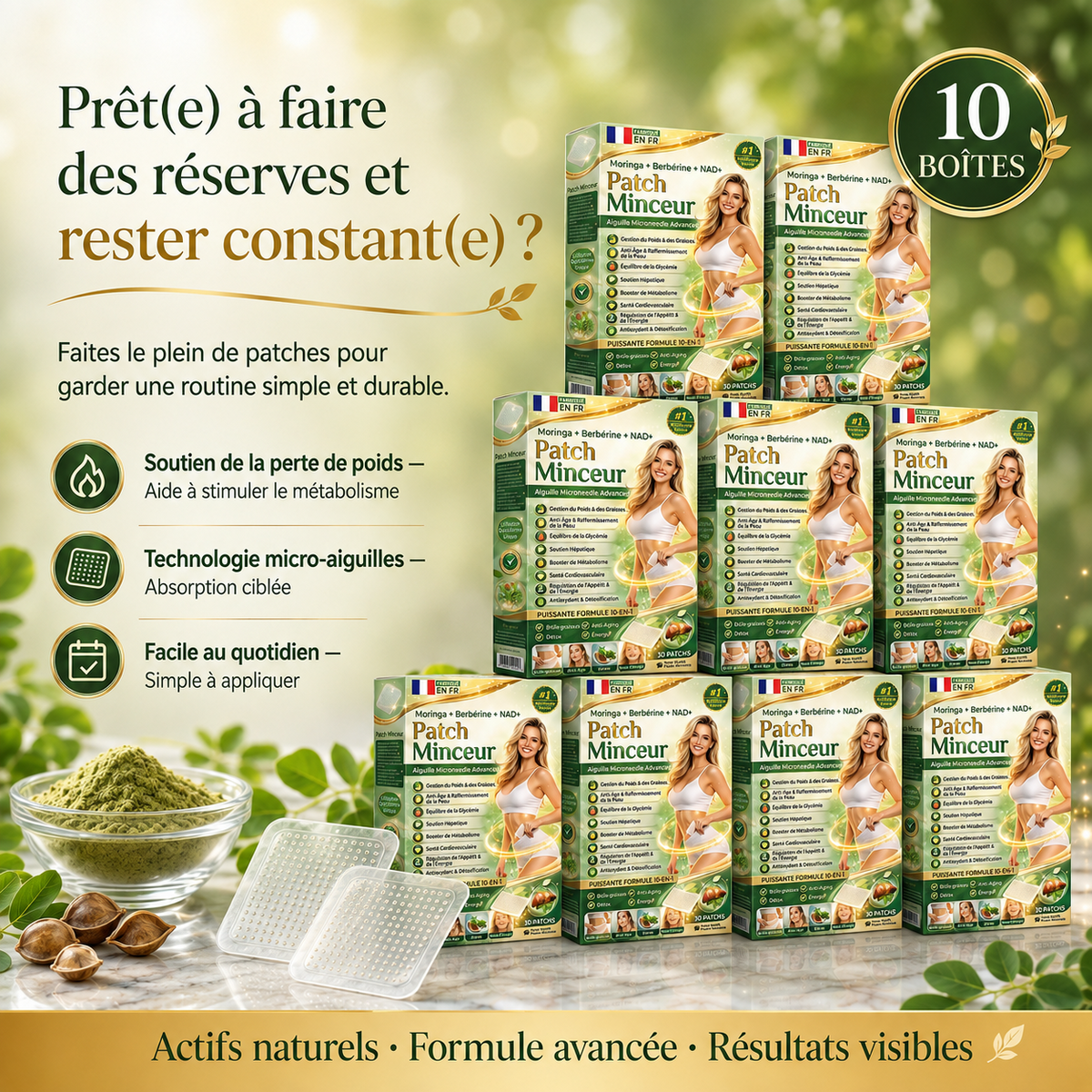 FR  Recommandé par des médecins 🌟 | Kevrai® Patch de micro-aiguilles nano à la berbérine 10-en-1 | ✅ Formule fondée sur la science | Complexe avancé 10-en-1 | Résultats visibles en 7 jours 🏅