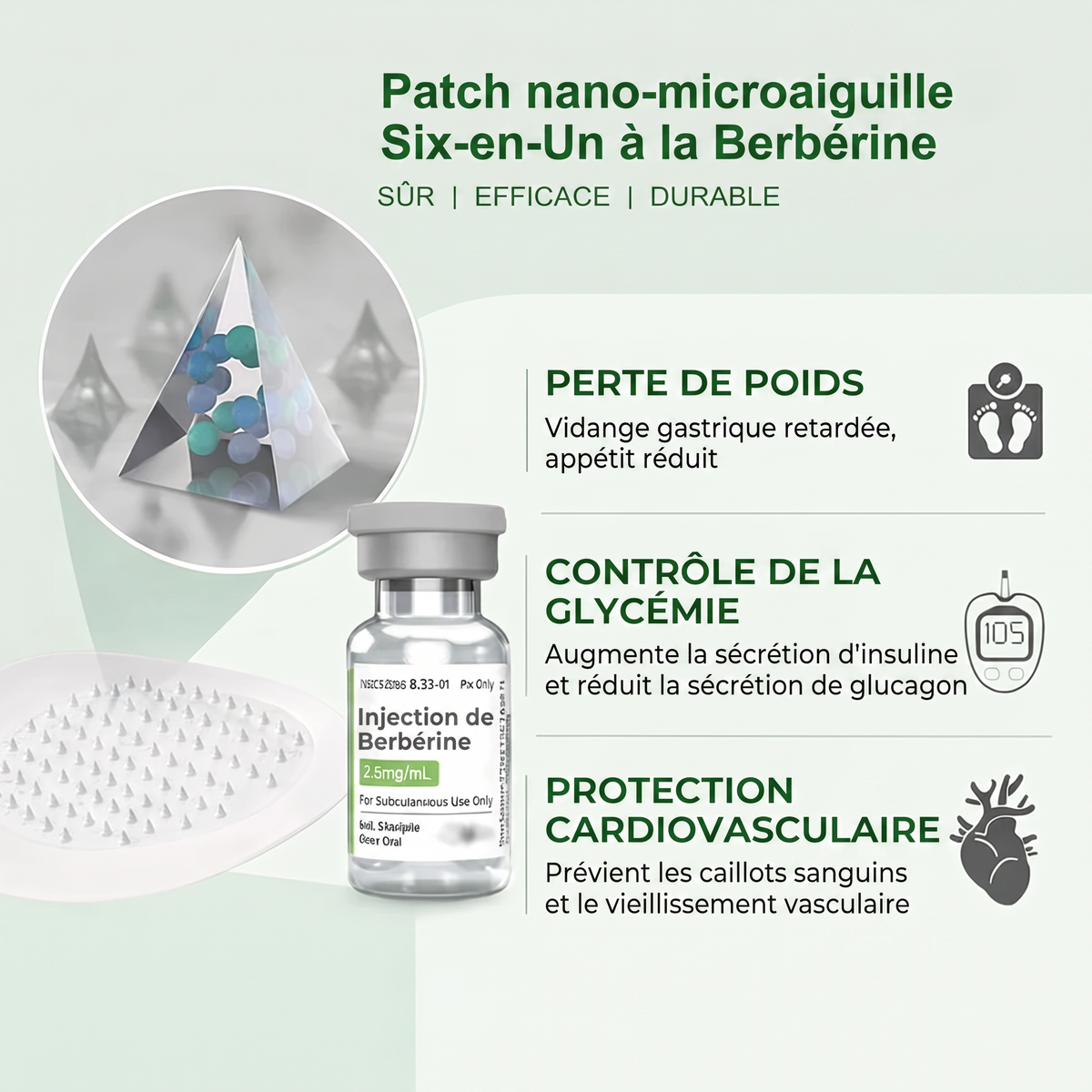 FR  Recommandé par des médecins 🌟 | Kevrai® Patch de micro-aiguilles nano à la berbérine 10-en-1 | ✅ Formule fondée sur la science | Complexe avancé 10-en-1 | Résultats visibles en 7 jours 🏅