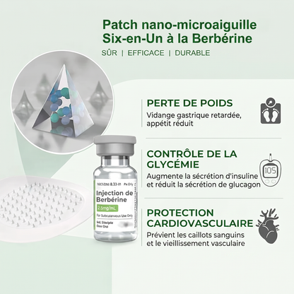 FR  Recommandé par des médecins 🌟 | Kevrai® Patch de micro-aiguilles nano à la berbérine 10-en-1 | ✅ Formule fondée sur la science | Complexe avancé 10-en-1 | Résultats visibles en 7 jours 🏅