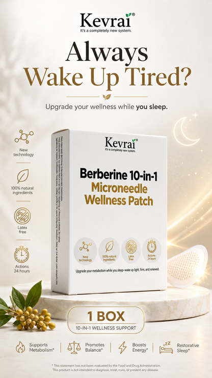 Doctor Recommended 🌟 | Kevrai® Berberine 10-in-1 Nano Microneedle Patch | ✅ 🥈🥈*R