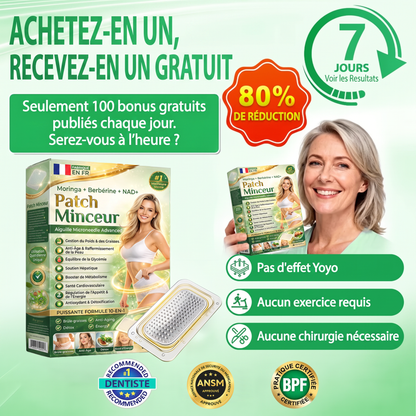 FR  Recommandé par des médecins 🌟 | Kevrai® Patch de micro-aiguilles nano à la berbérine 10-en-1 | ✅ Formule fondée sur la science | Complexe avancé 10-en-1 | Résultats visibles en 7 jours 🏅