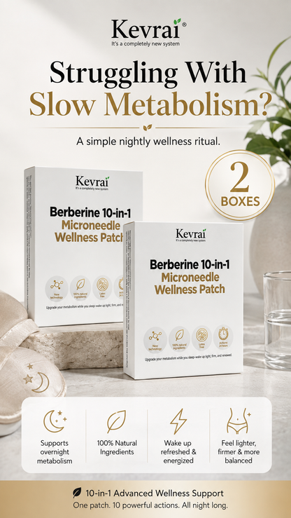 Doctor Recommended 🌟 | Kevrai® Berberine 10-in-1 Nano Microneedle Patch | ✅ 🥈🥈*R
