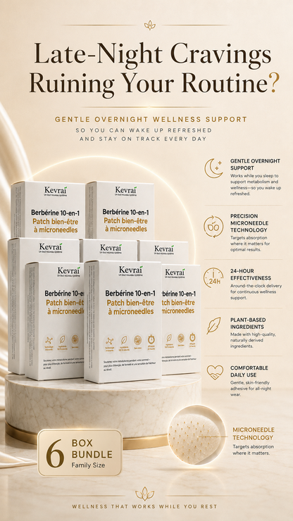 Doctor Recommended 🌟 | Kevrai® Berberine 10-in-1 Nano Microneedle Patch | ✅ 🥈🥈*R