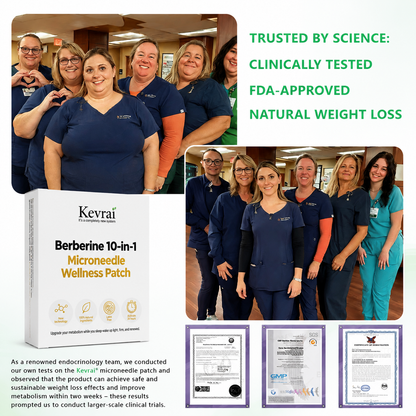 Doctor Recommended 🌟 | Kevrai® Berberine 10-in-1 Nano Microneedle Patch | ✅ 🥈🥈*R